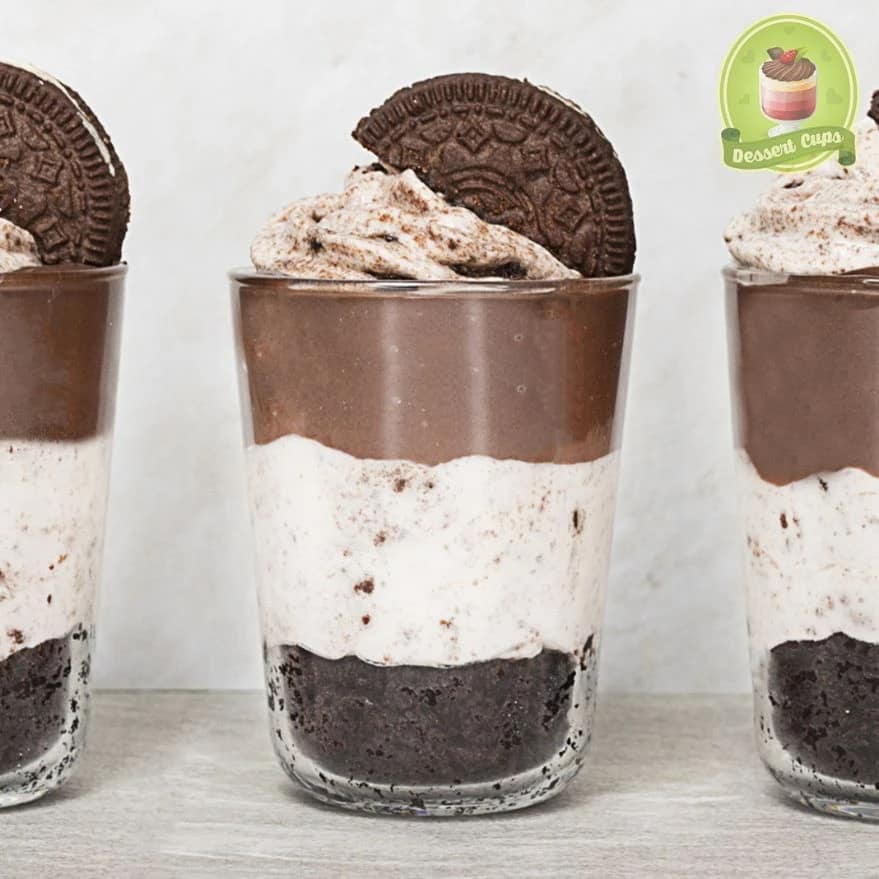 Brownie Oreo Dessert im Glas super cremig Glasdesserts